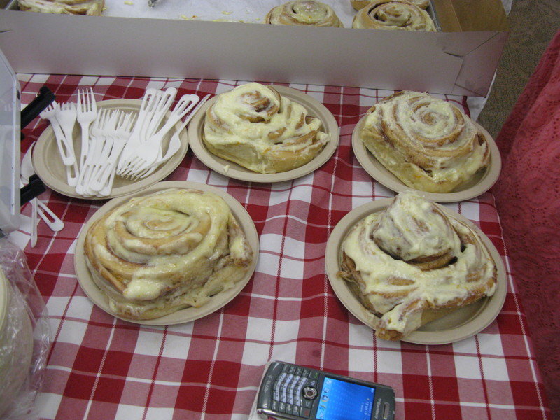 These are HUGE cinnamon rolls. :-)