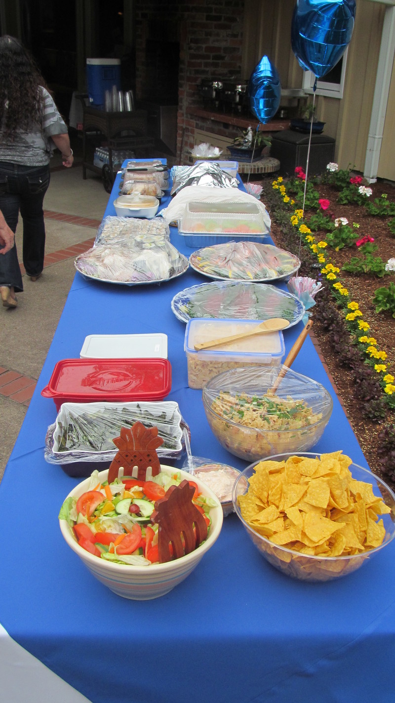 Part of the food spread.