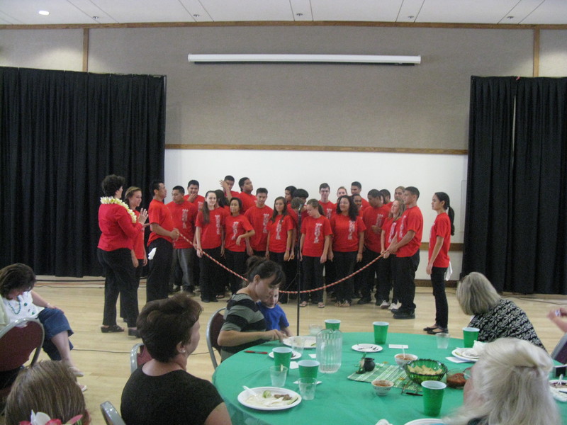 Kahuku's Vocal Motion performed for us.