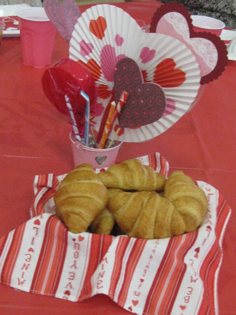 We had a theme of French Food since it's the week of Valentine's Day and Love.