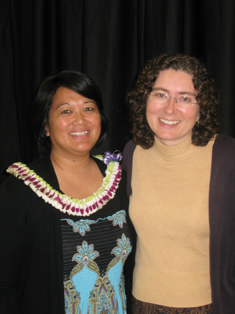 Two of the ladies attending - Diedra Uli'i and Jennifer Lane.