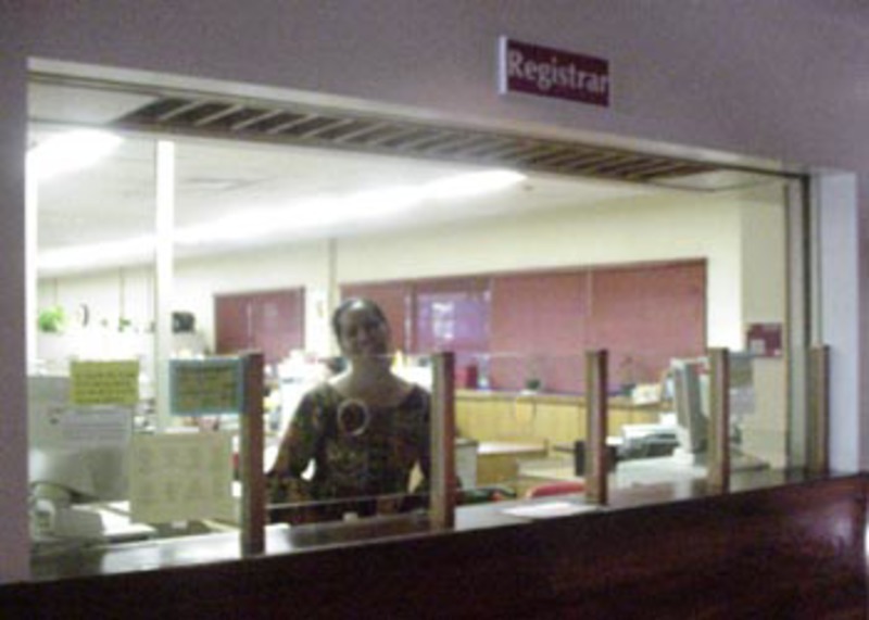 The Registrar's Window, where you add and drop classes that cannot be done online.