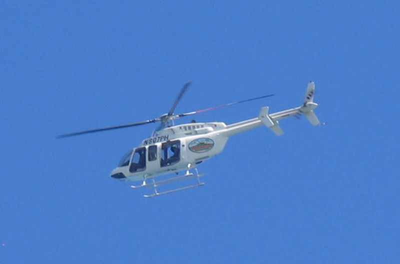 helicopter overhead