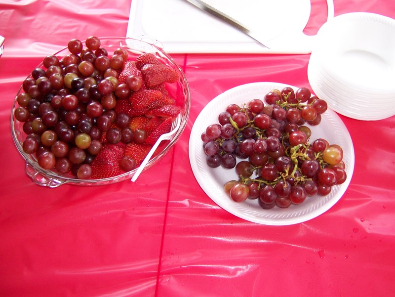 Red Grapes and Strawberries
