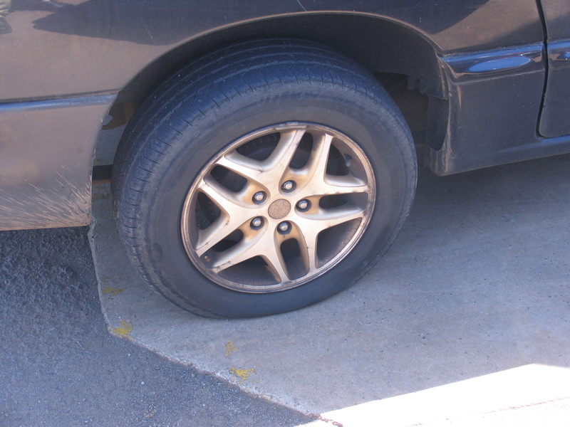 Don's flat tire; no day is complete without something fun.