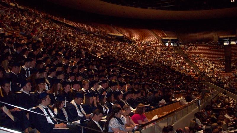 Graduating class. Stacia is lower right, but we never saw her.
