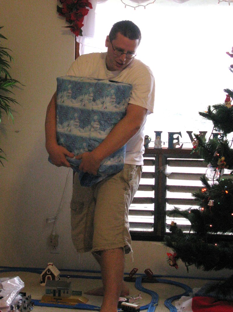 Ben had the biggest present. I guess we missed taking lots of other pictures.