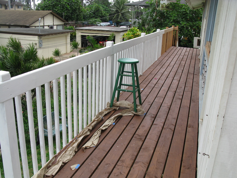 There is a lot of painting that has been done and needs to be done.