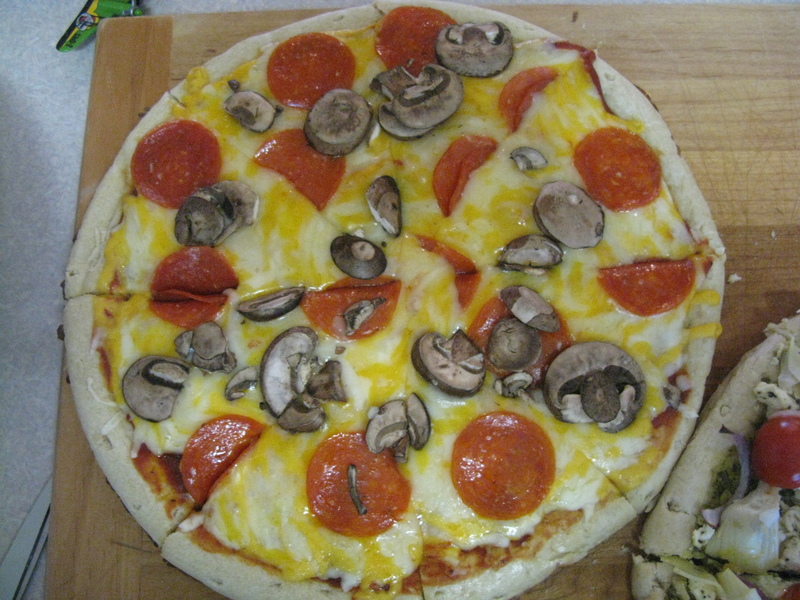 Another great pizza they made, but I liked the feta cheese one better.