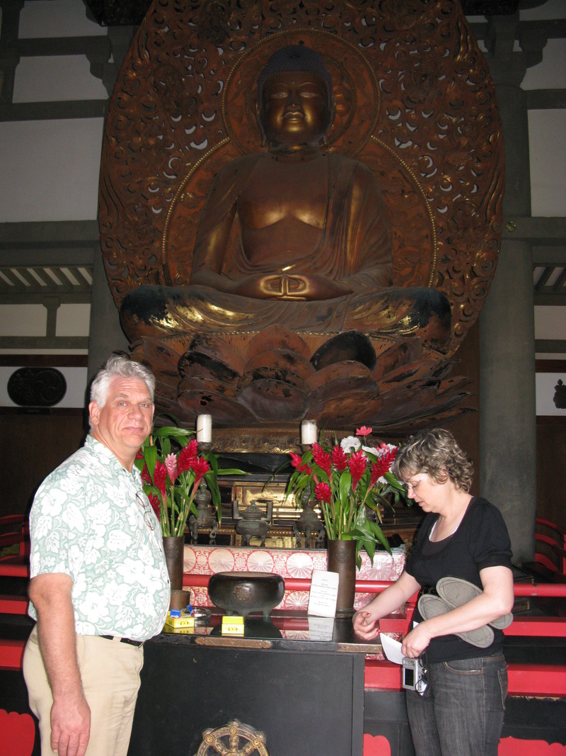 Buddha inside the temple.