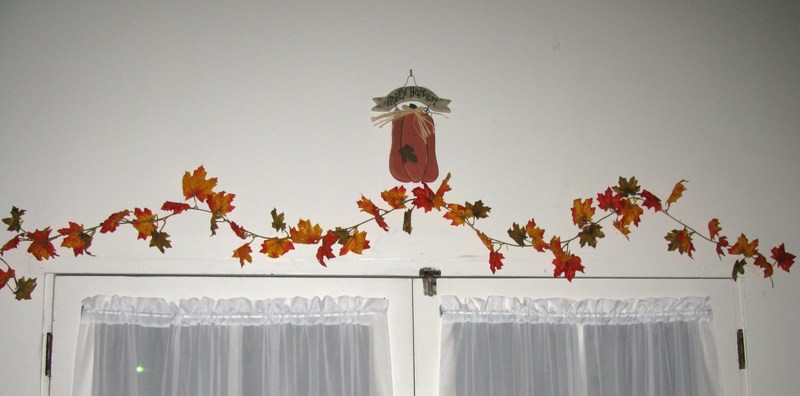 Vines above the door.
I loved decorating my home.