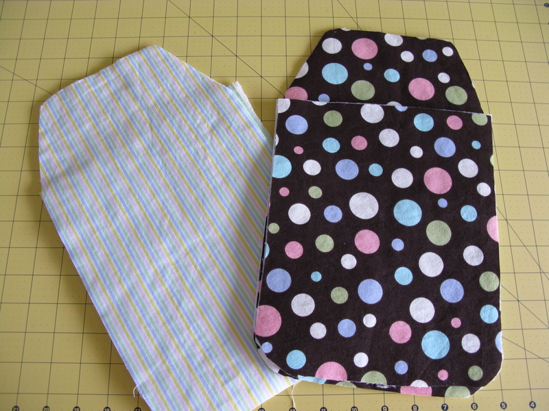 The beginning of Stacia's nursing/diaper changing bag.