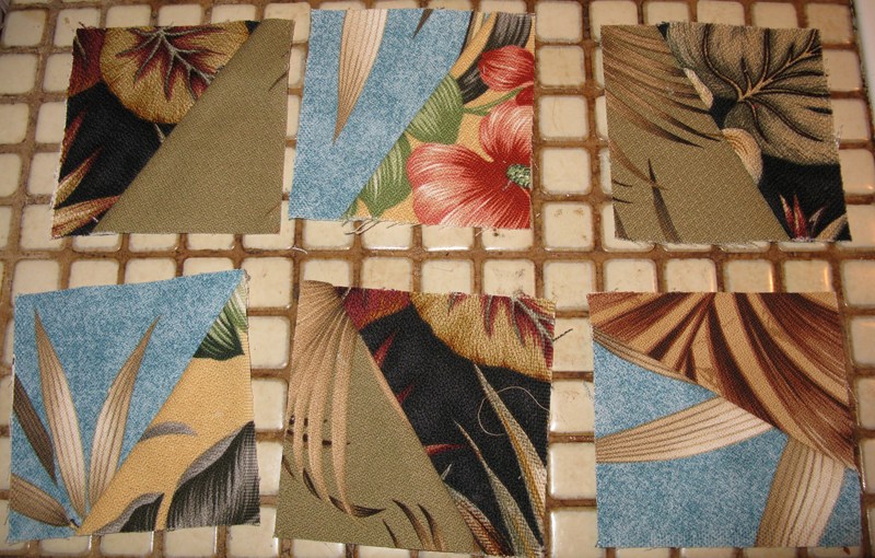 Some of Lois's quilt squares.