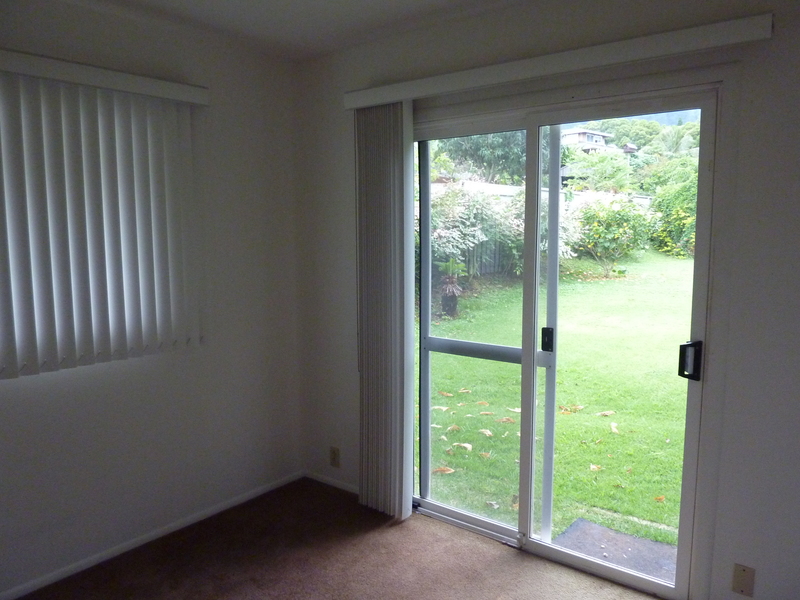 bedroom at back of house