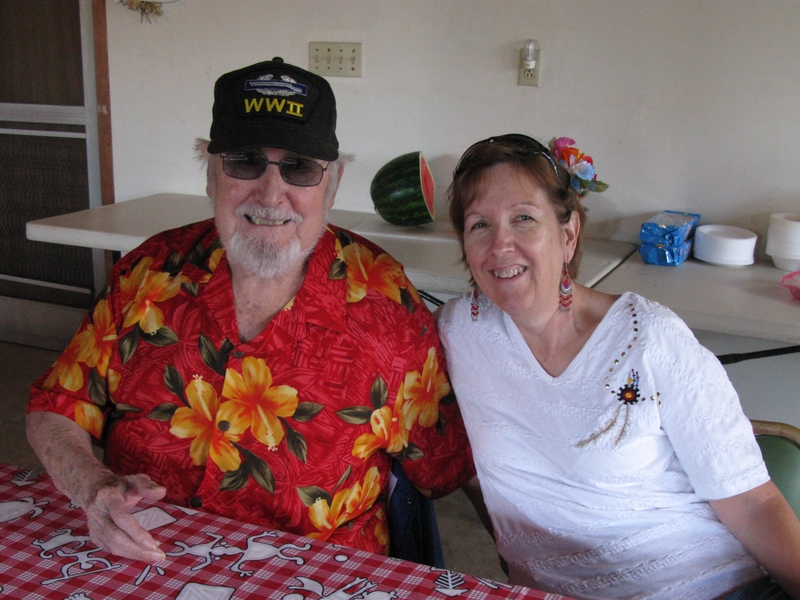Pops Thompson and Cindy Colton. Jim came later and I missed a photo of him.