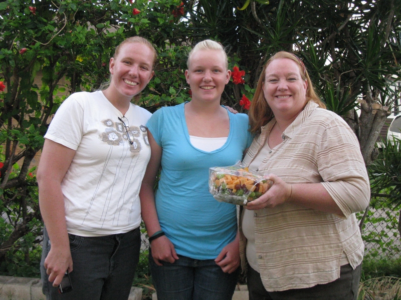 The Hubners. Carlyn also came. Clayton came later so you can see him in other pictures.