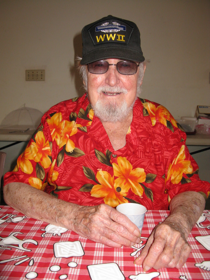 "Pops", the oldest person at the party. Thanks Pops for coming.