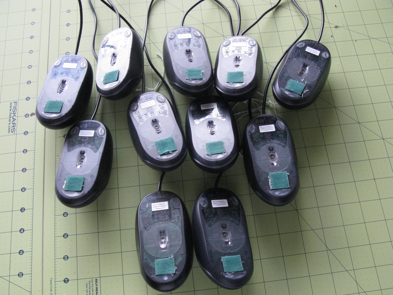 Here are the backs of the finished mice.