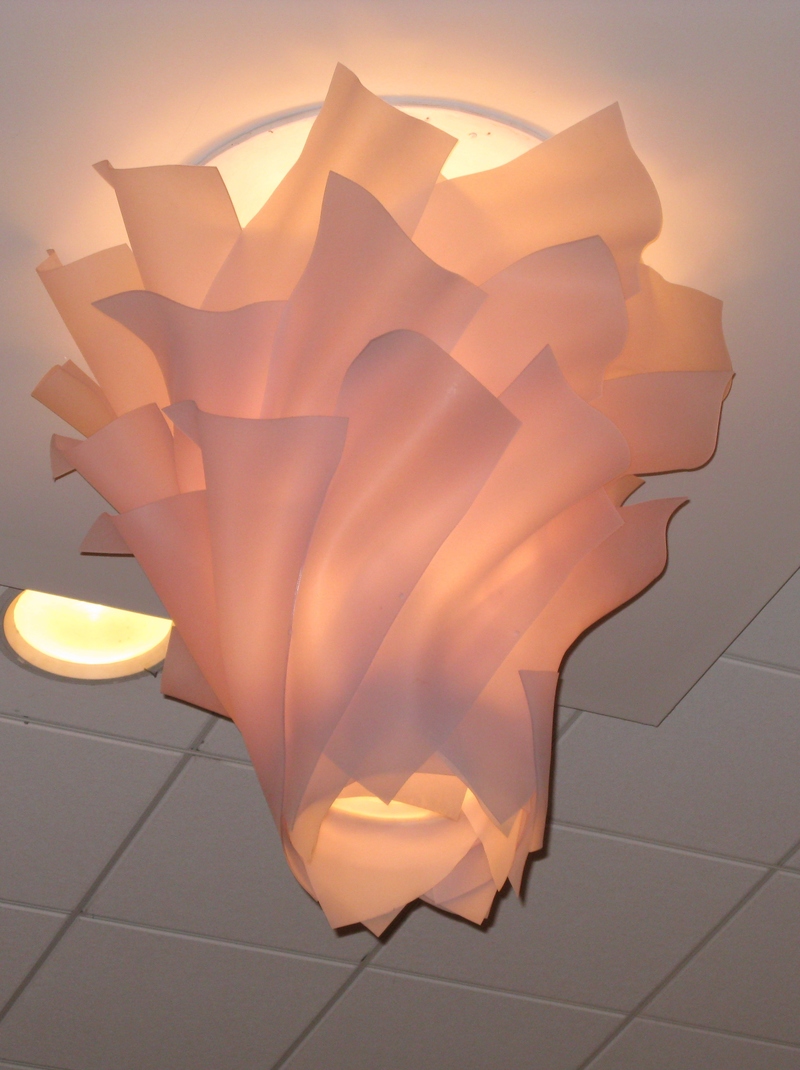 I thought the ceiling light fixtures were really cool looking.