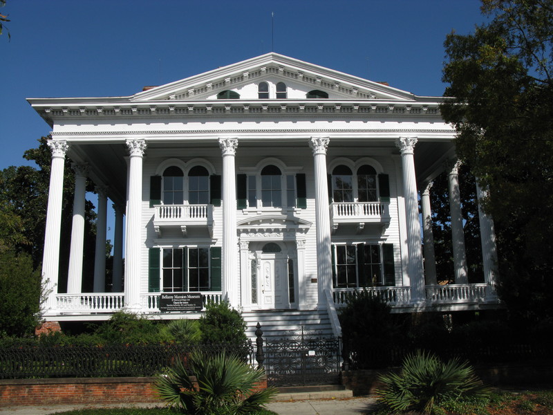 Outside of the Bellamy Mansion.