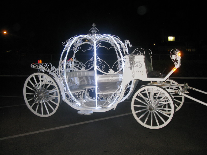 He has a friend in California that makes the carriages.