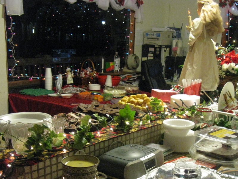 The food area