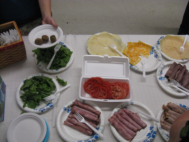 Look at all the yummy food.