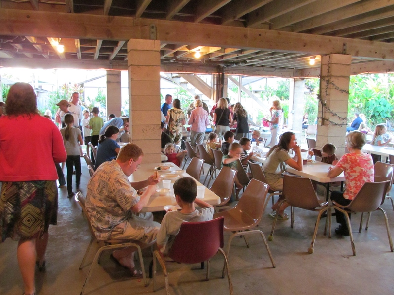 124 people came to the potluck!