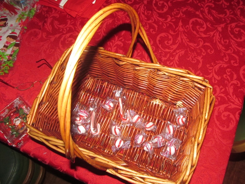 After three hours of walking.... here's what's left of the basket that was really full. :-)