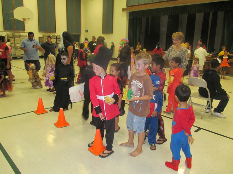 The children played games inside. We also had a chili contest and had chili and rice outside later.