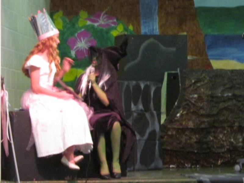 During the play: Over the Rainbow - Wizard of Oz