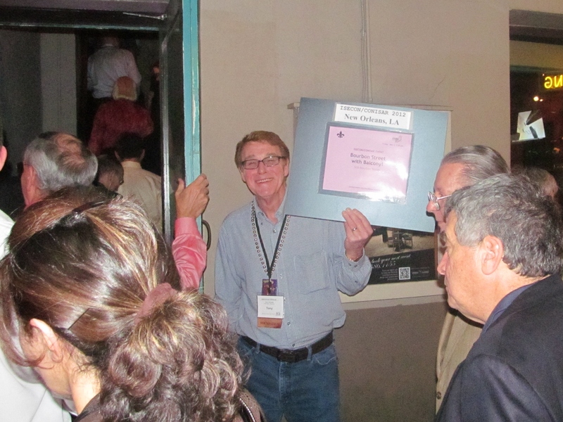 We went to a rental hall on Bourbon Street in the evening. There were about 200 of us there.Tony LaCrosse, FITE board of directors welcomed us.