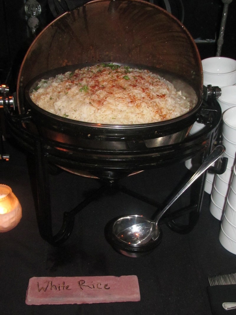 Their White Rice isn't totally white.