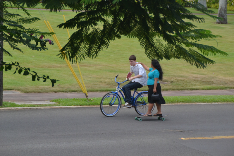 Couple coming home from General Conference.