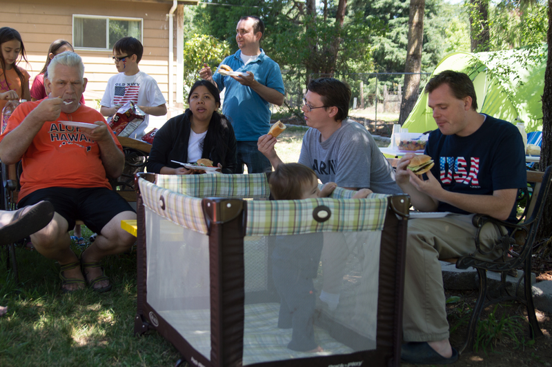 Front: Don, Ann, Ben, Joseph. Back: Latia, Zack, Keith.