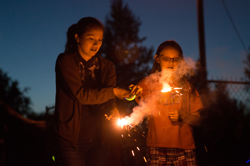 Fireworks. Shannon, Abby.