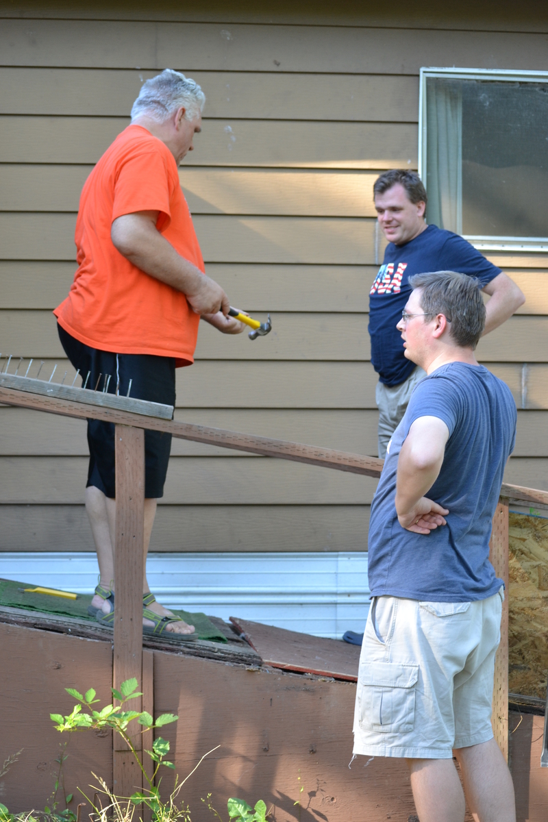 Don, Joseph, Daniel. Ramp repair.