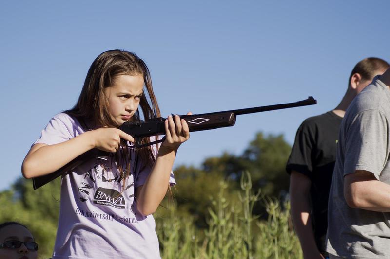 Latia. Looks likes she's aiming at Isaac and Ben, but she's not.