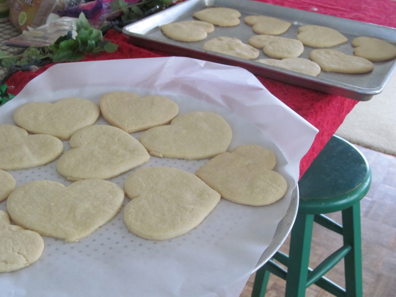 I had trays of cookies everywhere.