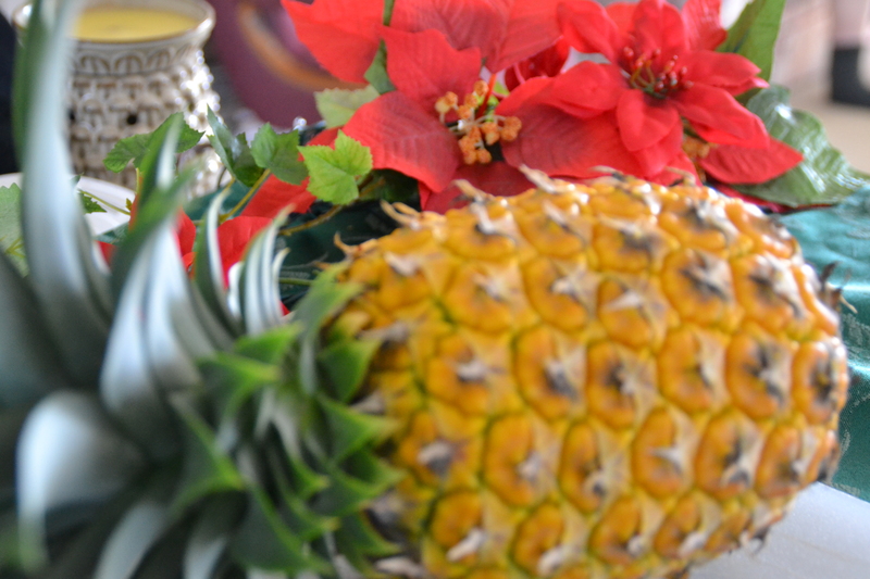 Home grown pineapple