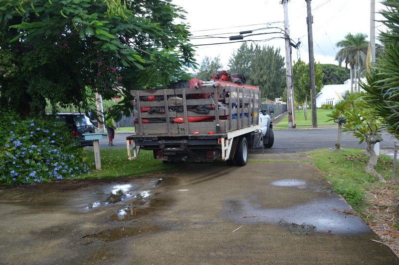 The termite guys offer to take a break and park across the street.
