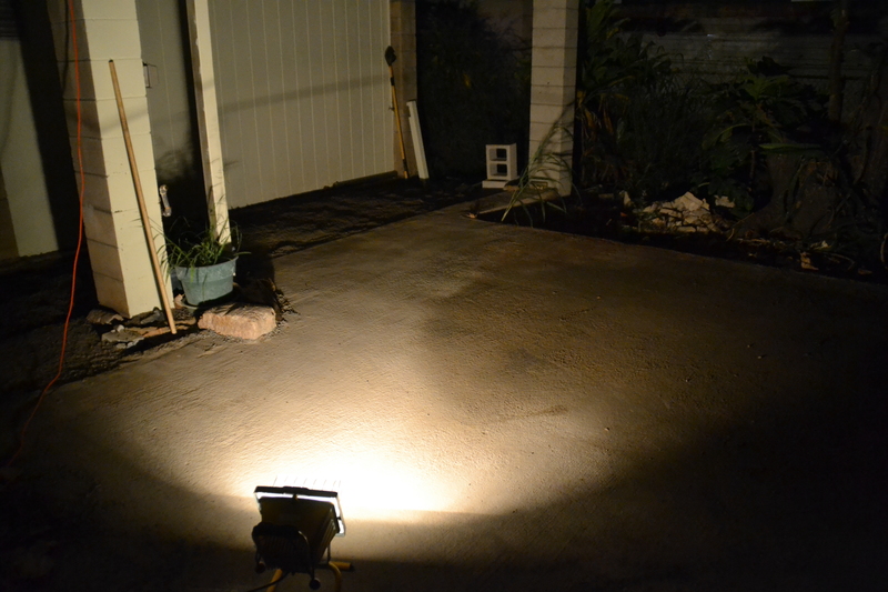 So now the driveway looks much better and we can park a vehicle there again.