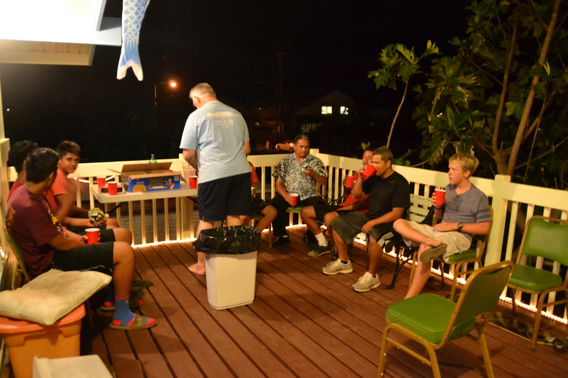 It wasn't hard to convince the boys to enjoy the chips, soda, and choco pies.