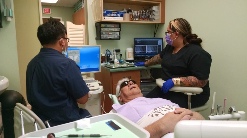 Don looking cool in the Dentist's chair.