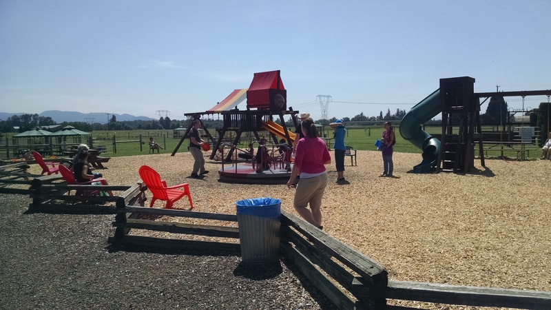 Playground: Ben, Stacia, Isaac, Latia, Akiko and kids.