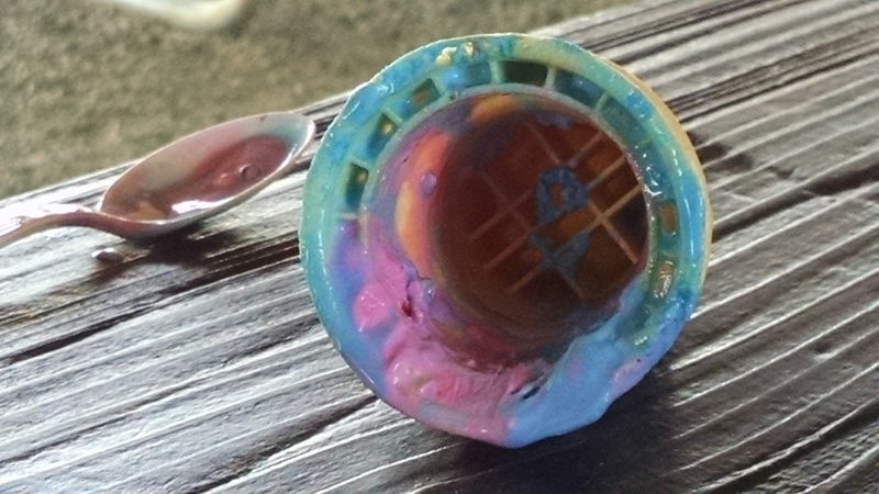 Kekoa's ice cream cone.