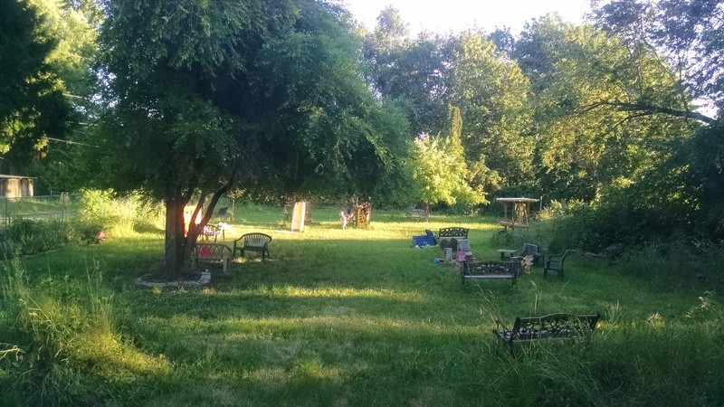 And the younger ones went off to the playground.