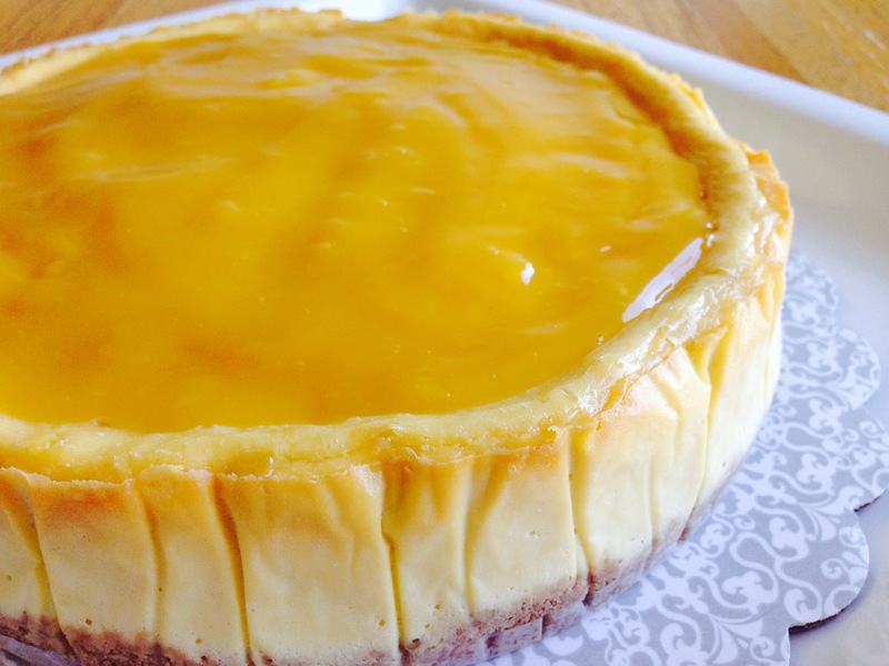 Mango Cheesecake that Akiko made for Joseph and Ben's Birthday Party.