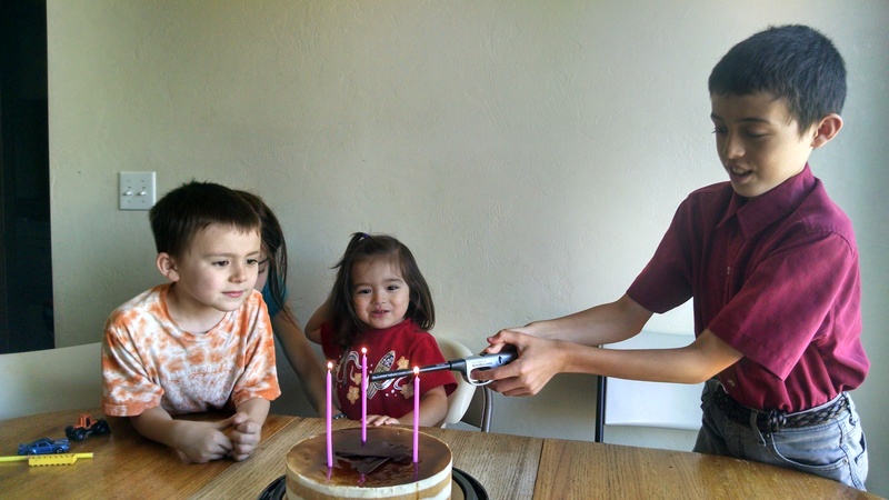 Kekoa celebrated his third birthday.