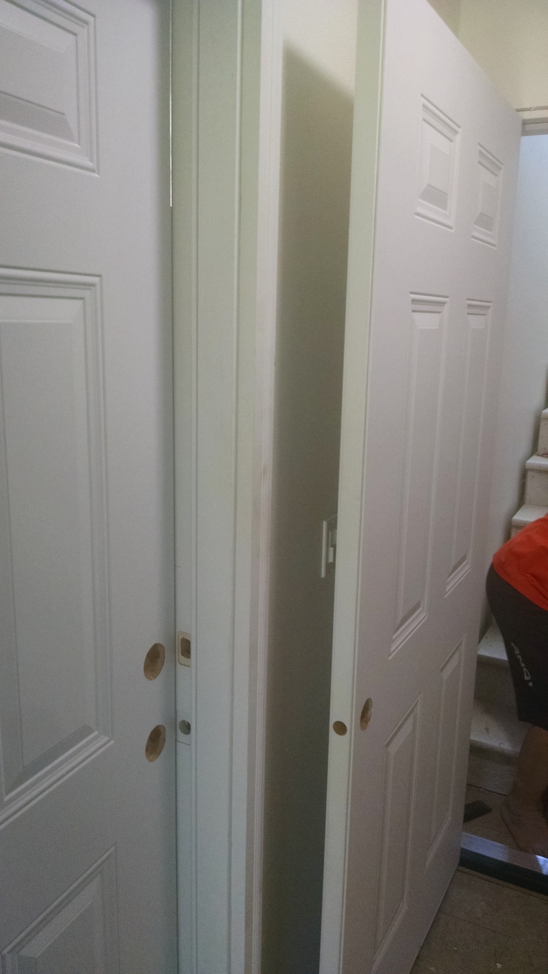 Two more doors installed. Don's study and Lois's Loft.